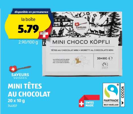 MINI TÊTES AU CHOCOLAT
