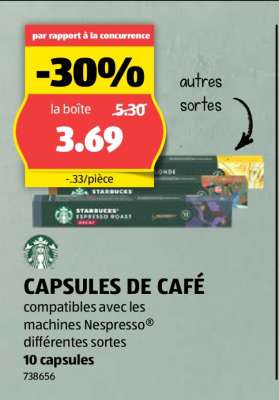 CAPSULES DE CAFÉ
