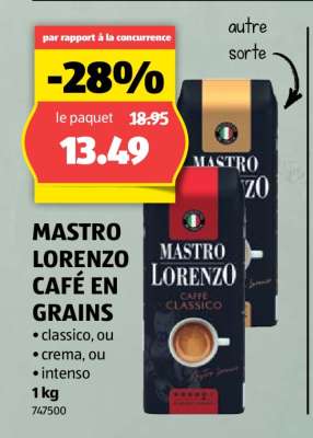 MASTRO LORENZO CAFÉ EN GRAINS