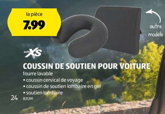 COUSSIN DE SOUTIEN POUR VOITURE