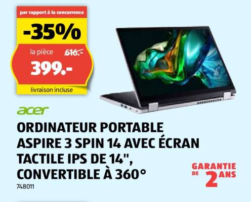 ACER ORDINATEUR PORTABLE ASPIRE 3 SPIN 14