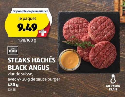 STEAKS HACHÉS BLACK ANGUS