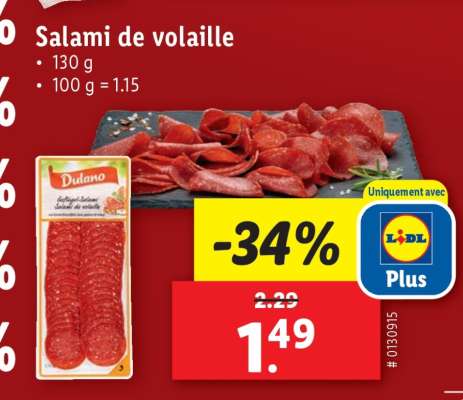 Salami de volaille