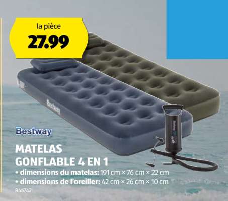 MATELAS GONFLABLE 4 EN 1
