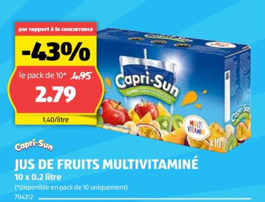 Capri-Sun Jus de Fruits Multivitaminé