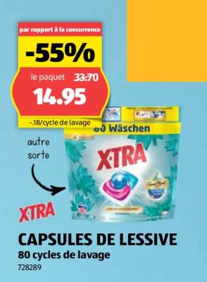 CAPSULES DE LESSIVE