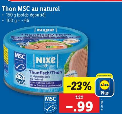 Thon MSC au naturel