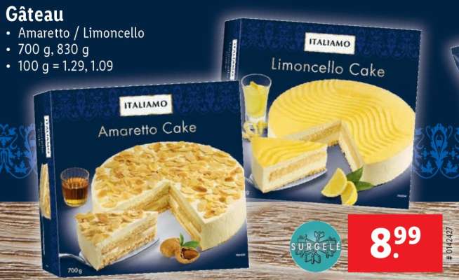 Gâteau Amaretto / Limoncello