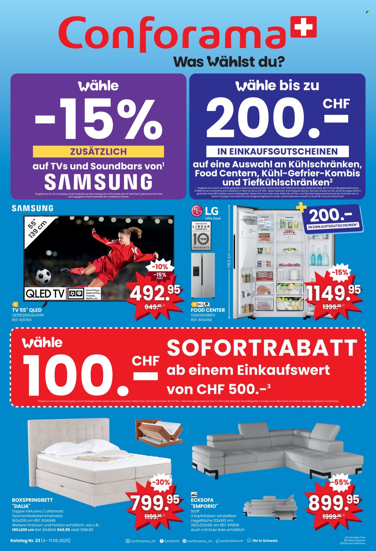 Catalogue Conforama - 4.6.2025 - 17.6.2025. Page 1. Page 1