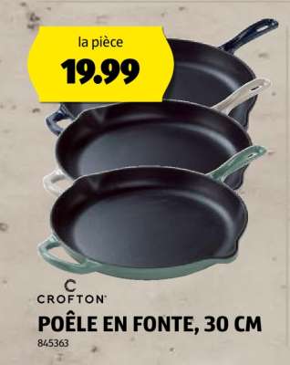 CROFTON POÊLE EN FONTE, 30 CM