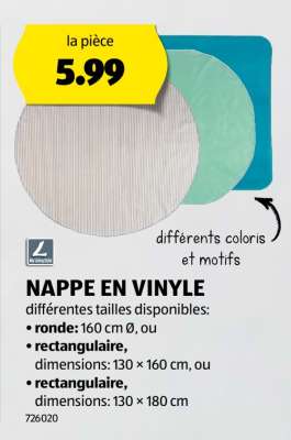 NAPPE EN VINYLE