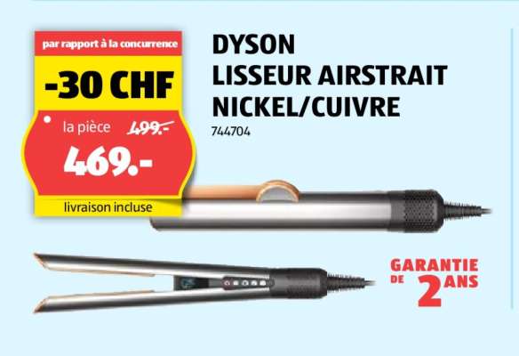 DYSON LISSEUR AIRSTRAIT NICKEL/CUIVRE