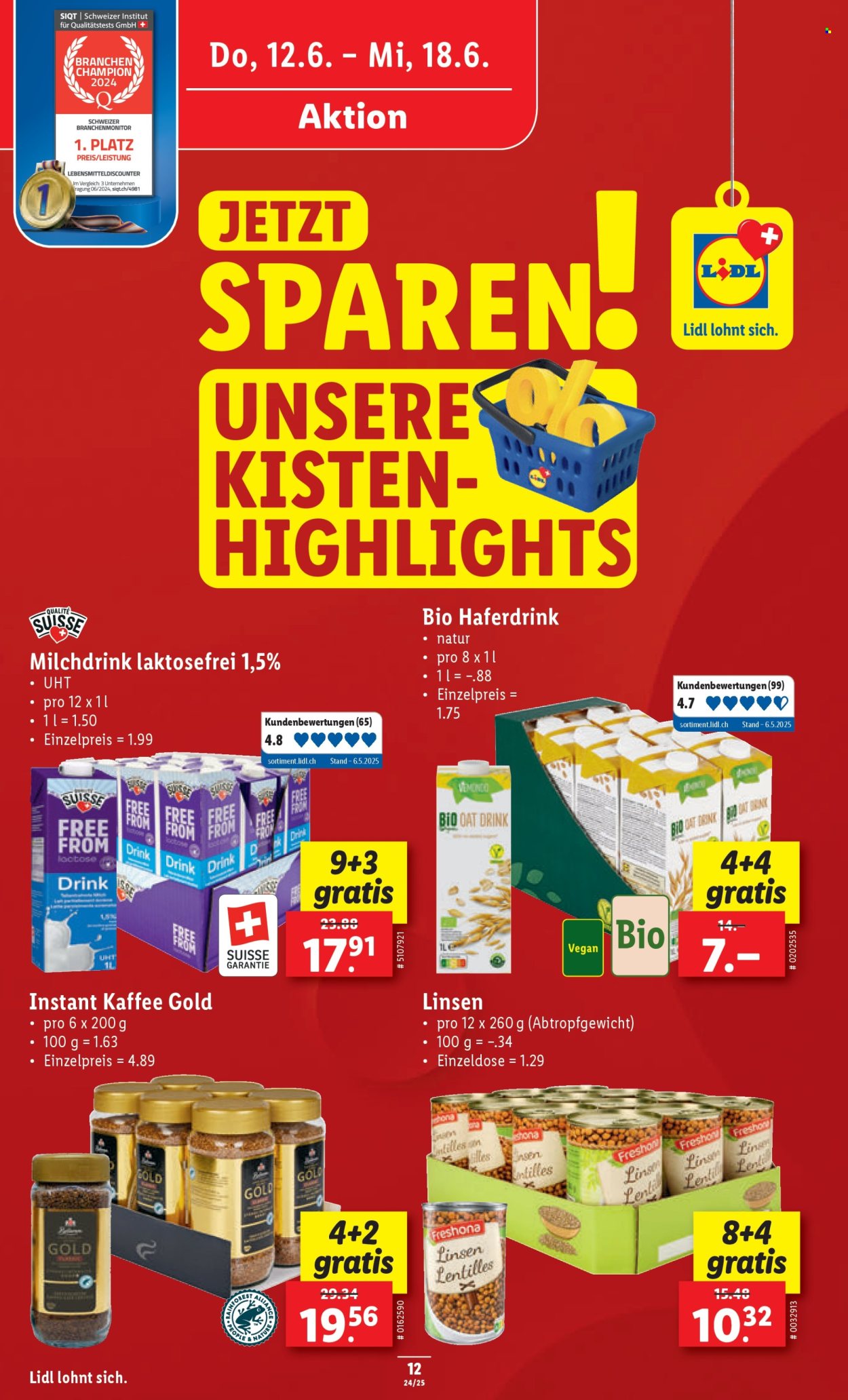 Catalogue Lidl - 12.6.2025 - 18.6.2025. Page 12. Page 12