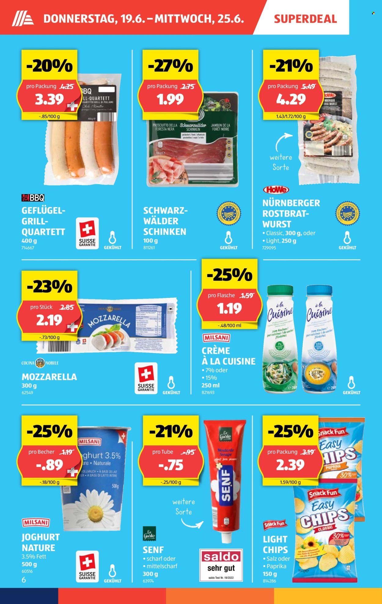 Catalogue Aldi - 19.6.2025 - 25.6.2025. Page 6. Page 6