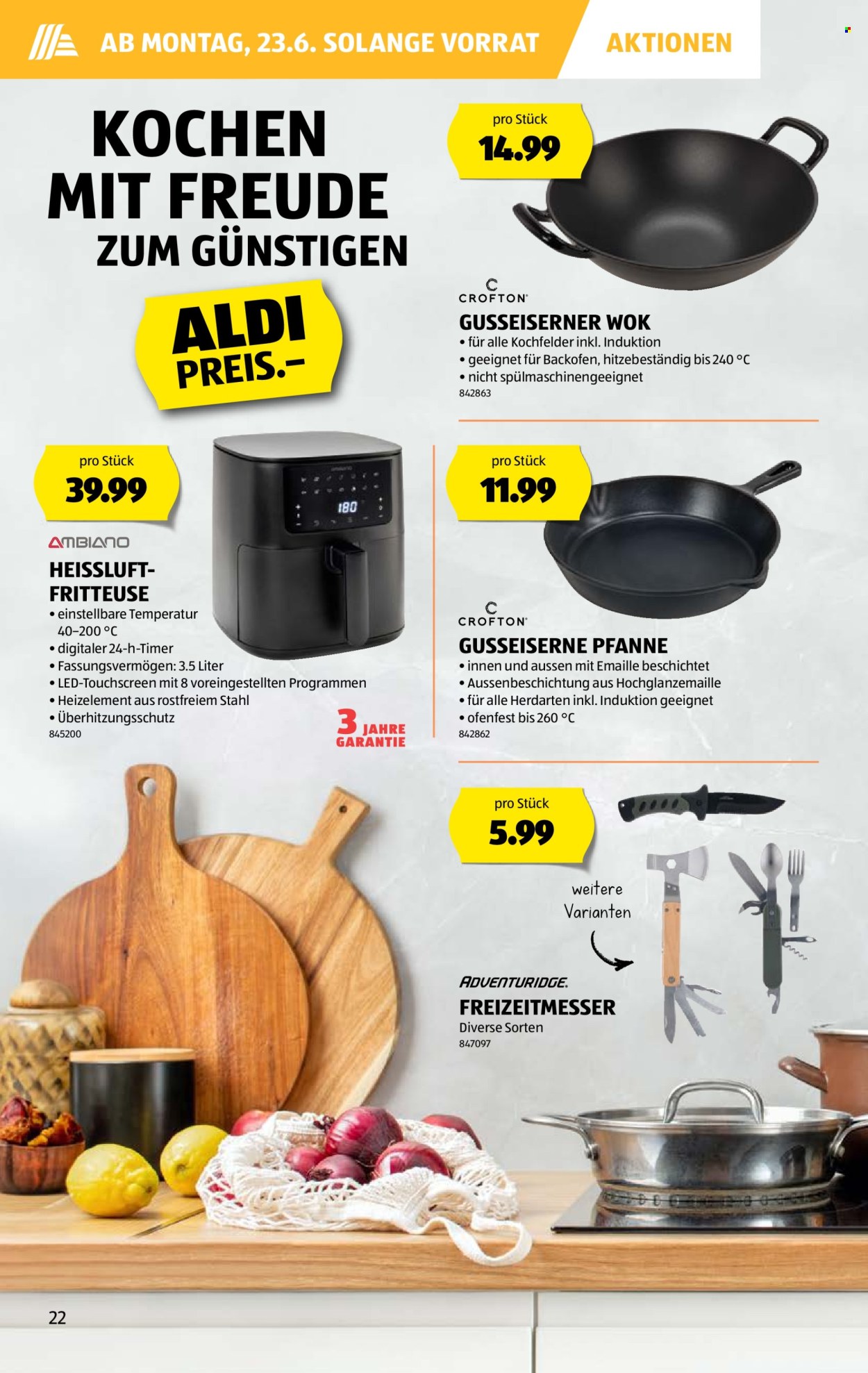 Catalogue Aldi - 19.6.2025 - 25.6.2025. Page 22. Page 22