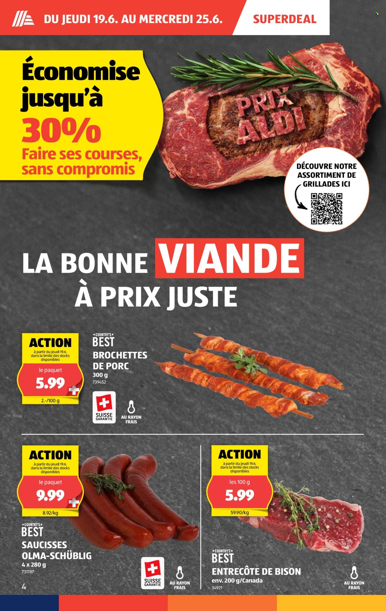 Catalogue Aldi - 19.6.2025 - 25.6.2025. Page 4. Page 4