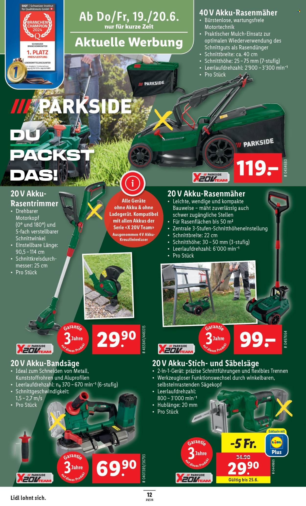Catalogue Lidl - 19.6.2025 - 25.6.2025. Page 12. Page 12