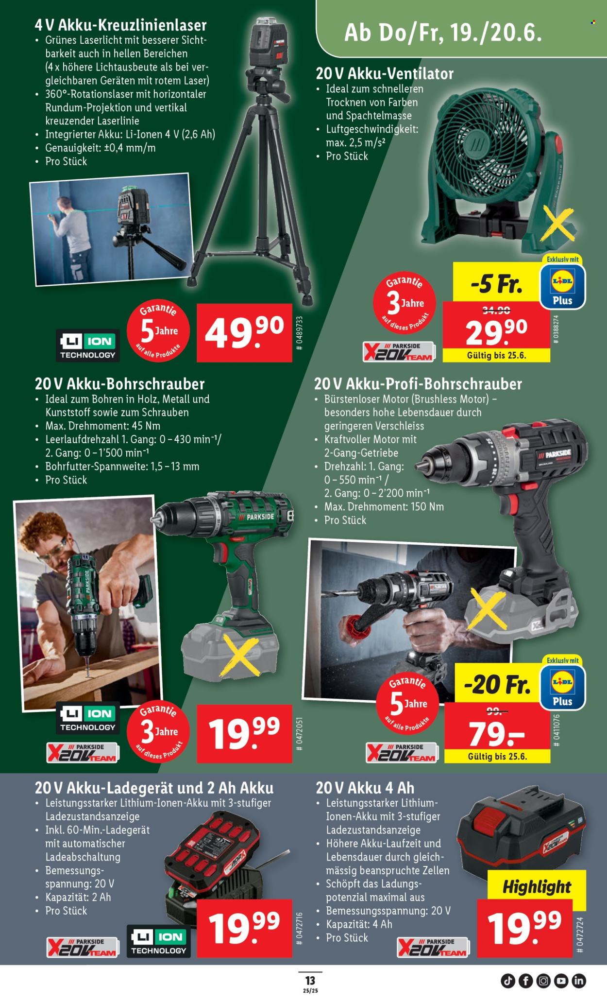 Catalogue Lidl - 19.6.2025 - 25.6.2025. Page 13. Page 13