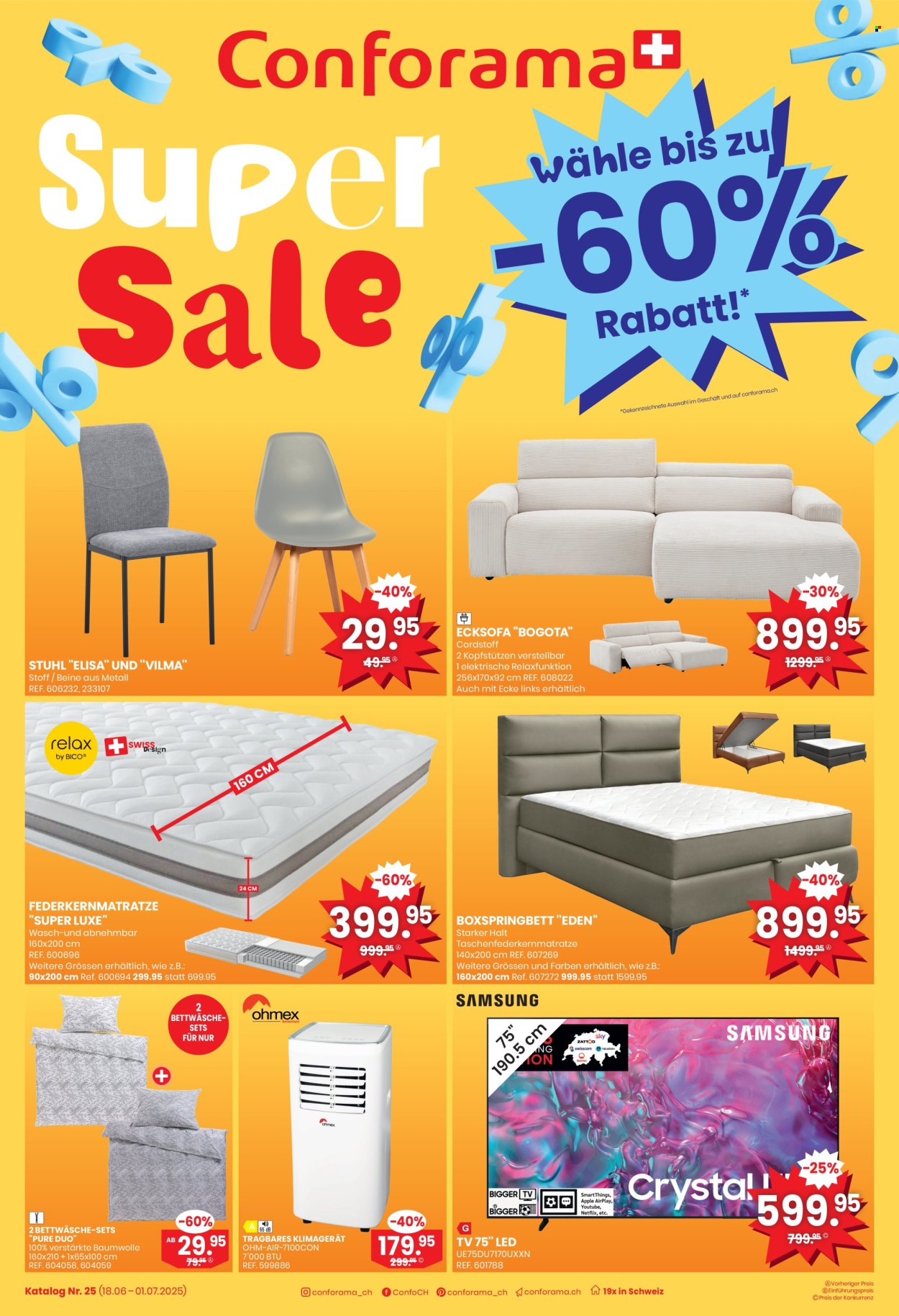 Catalogue Conforama - 18.6.2025 - 1.7.2025. Page 1. Page 1