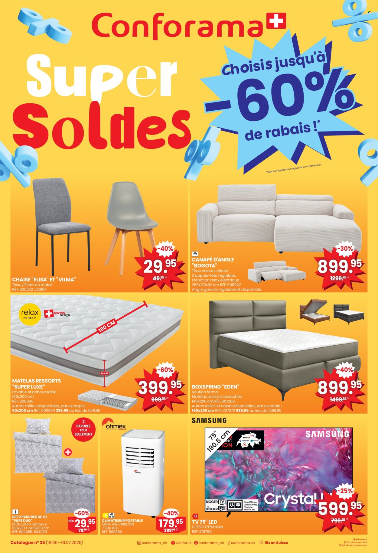 Catalogue Conforama - 18.6.2025 - 1.7.2025. Page 1. Page 1