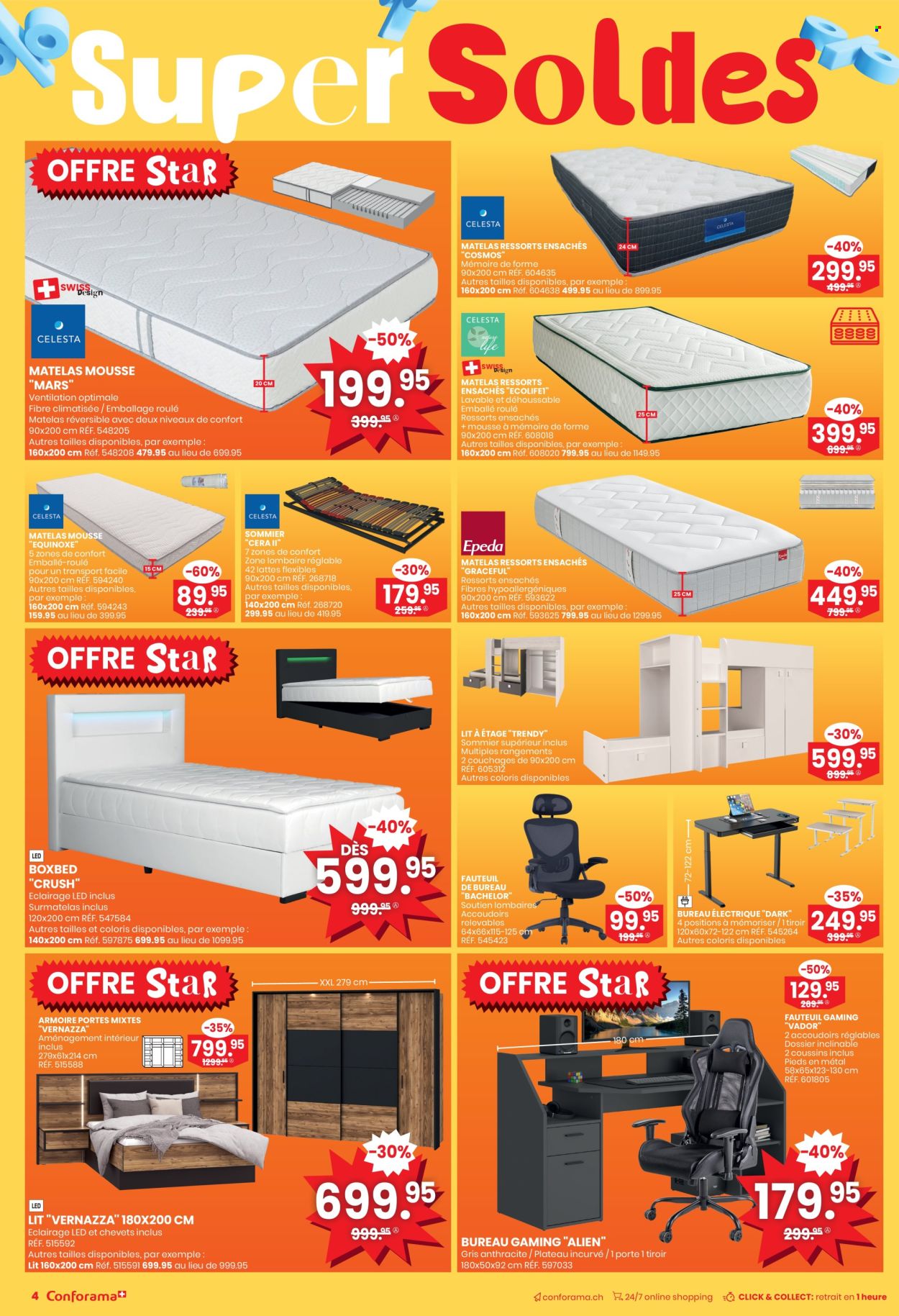Catalogue Conforama - 18.6.2025 - 1.7.2025. Page 4. Page 4