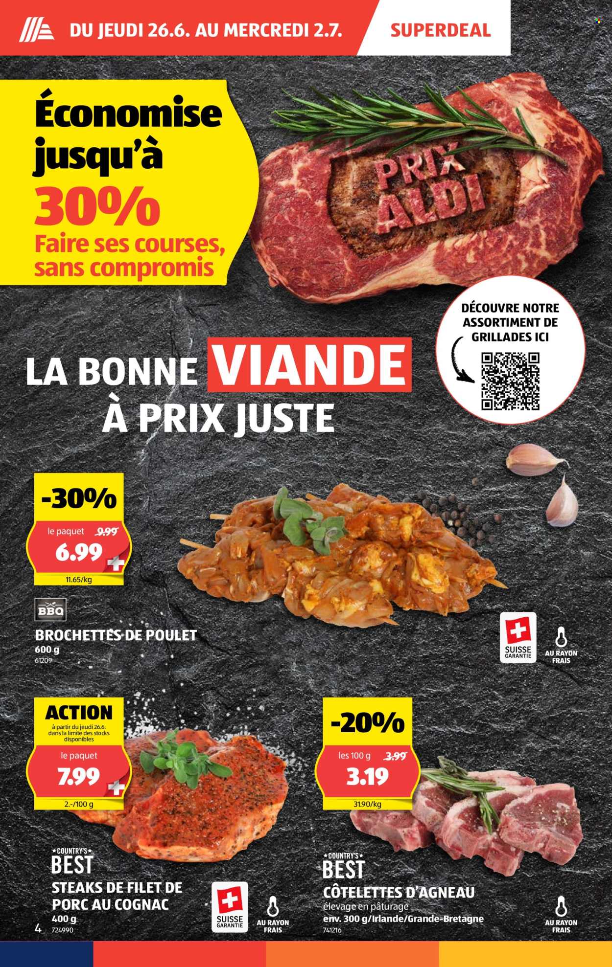 Catalogue Aldi - 26.6.2025 - 2.7.2025. Page 4. Page 4