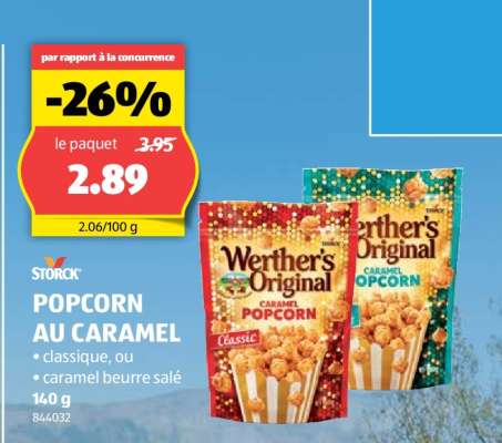 Werther's Original Popcorn au Caramel
