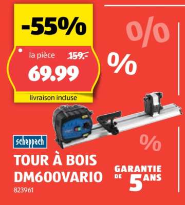 Scheppach TOUR À BOIS DM600VARIO