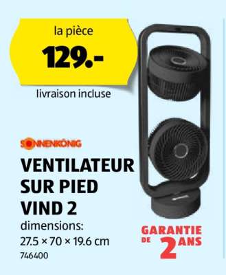 VENTILATEUR SUR PIED VIND 2