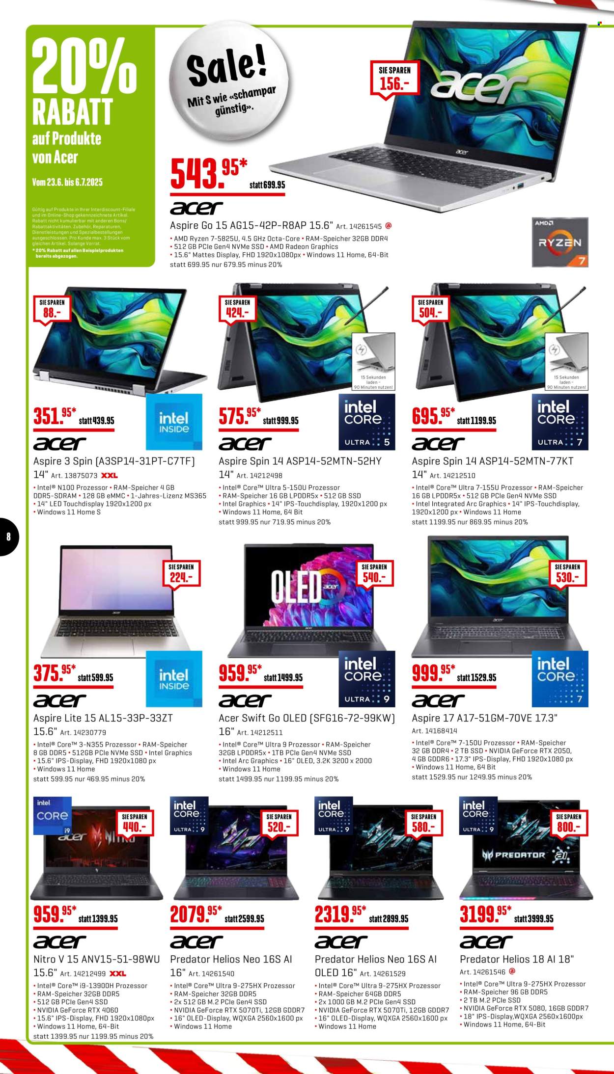 Catalogue Interdiscount - 23.6.2025 - 6.7.2025. Page 8. Page 8