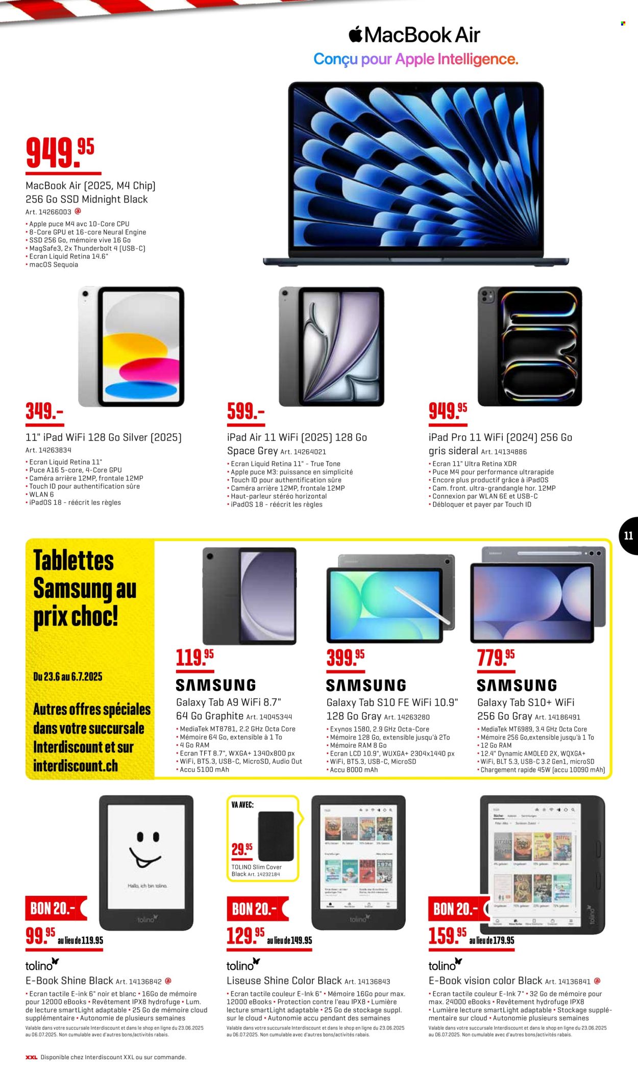Catalogue Interdiscount - 23.6.2025 - 6.7.2025. Page 11. Page 11