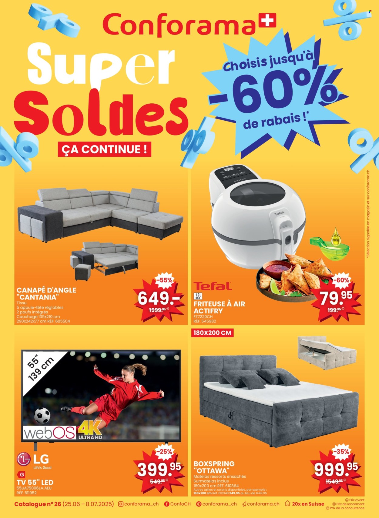 Catalogue Conforama - 25.6.2025 - 8.7.2025. Page 1. Page 1