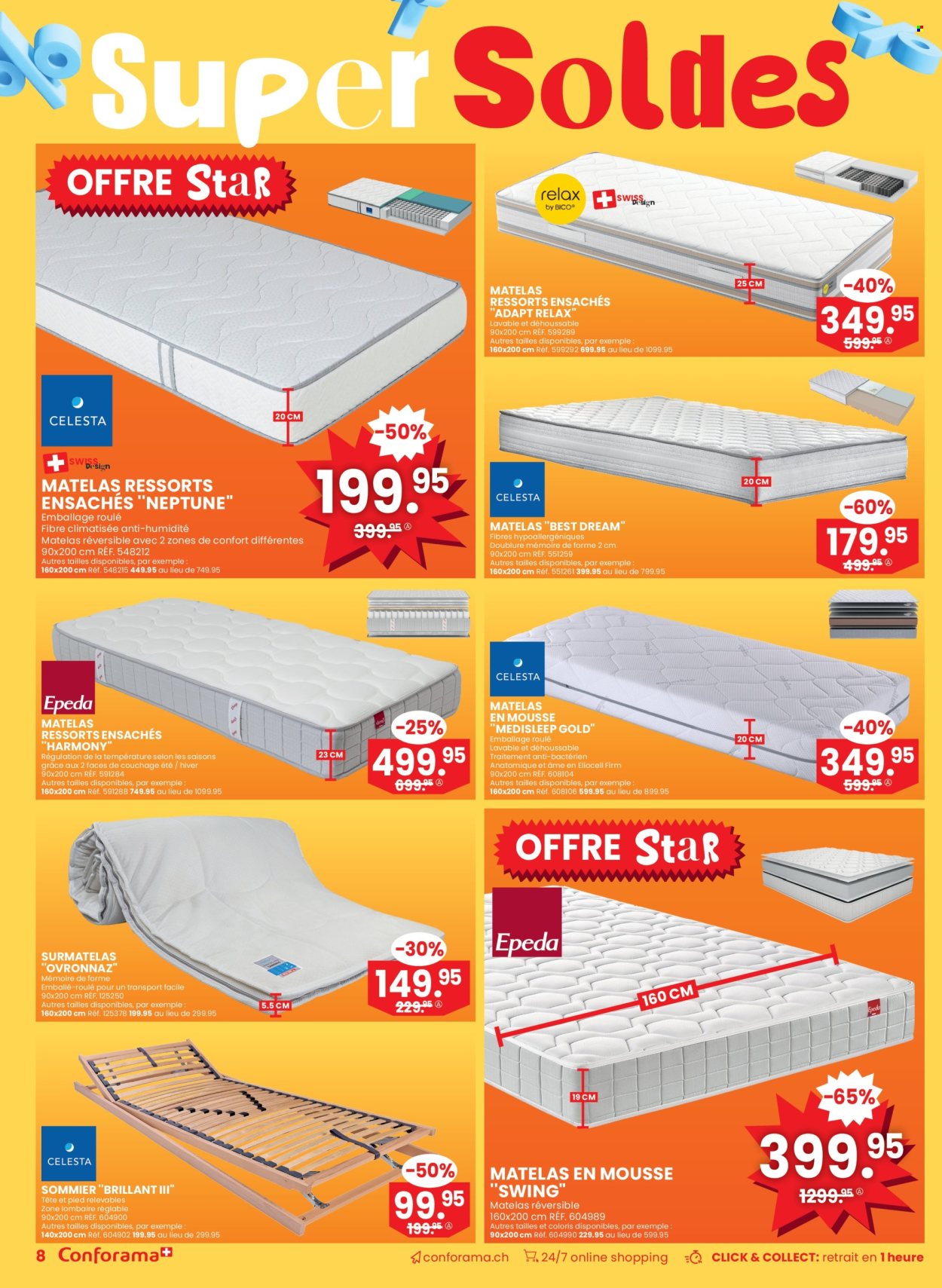 Catalogue Conforama - 25.6.2025 - 8.7.2025. Page 8. Page 8