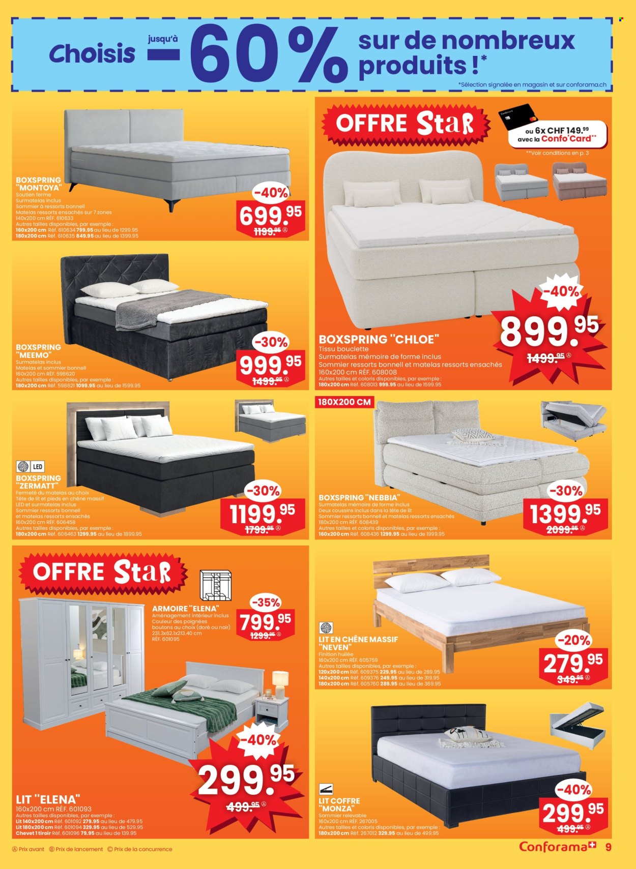 Catalogue Conforama - 25.6.2025 - 8.7.2025. Page 9. Page 9