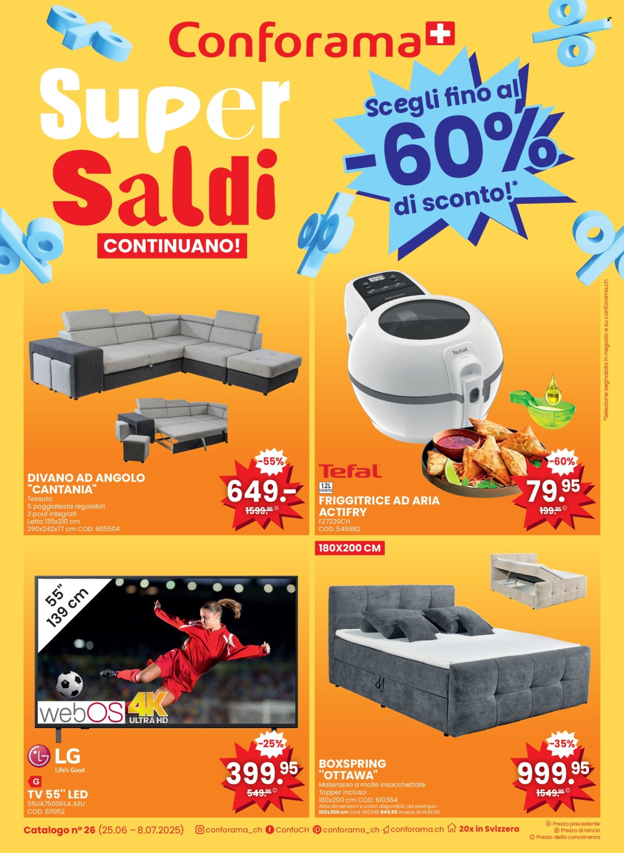 Catalogue Conforama - 25.6.2025 - 8.7.2025. Page 1. Page 1