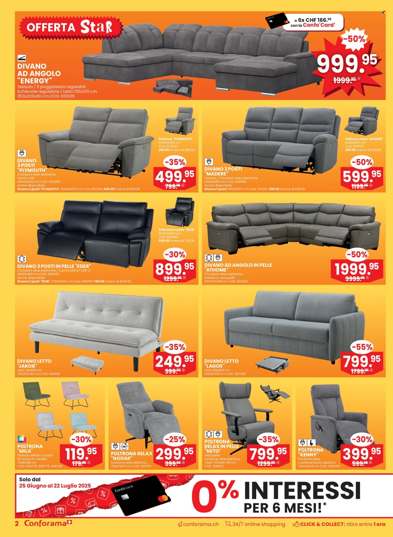 Catalogue Conforama - 25.6.2025 - 8.7.2025. Page 2. Page 2