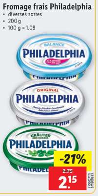 Fromage frais Philadelphia