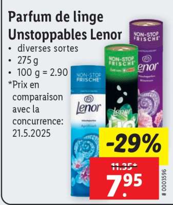Parfum de linge Unstoppables Lenor