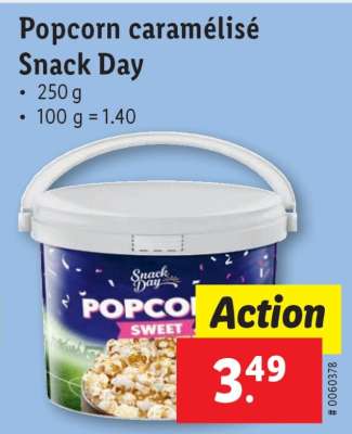 Popcorn caramélisé Snack Day