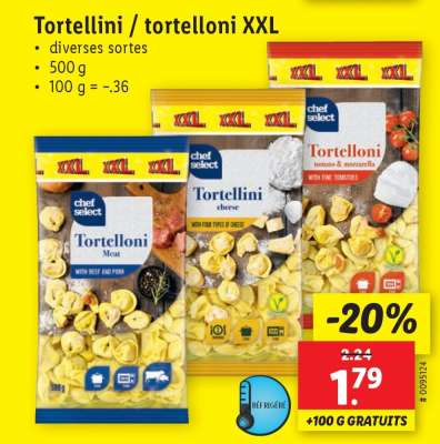 Tortellini/​tortelloni XXL
