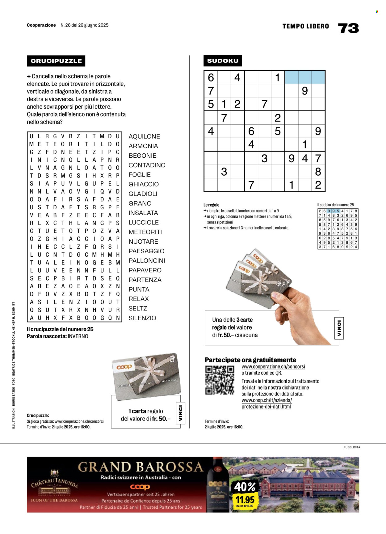 Catalogue Coop - 26.6.2025 - 2.7.2025. Page 73. Page 73
