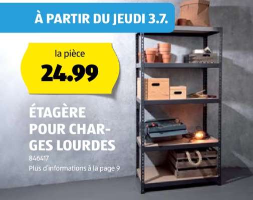 ÉTAGÈRE POUR CHARGES LOURDES