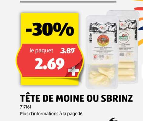 TÊTE DE MOINE OU SBRINZ