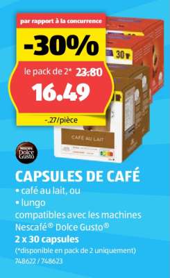 CAPSULES DE CAFÉ
