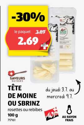 TÊTE DE MOINE OU SBRINZ