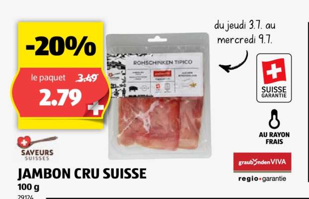 JAMBON CRU SUISSE