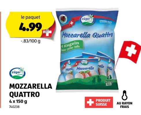MOZZARELLA QUATTRO