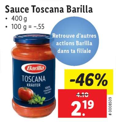 Sauce Toscana Barilla