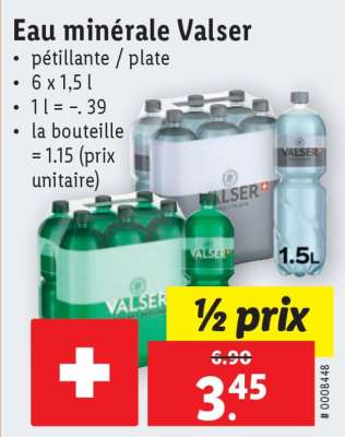 Eau minérale Valser