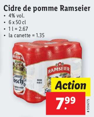 Cidre de pomme Ramseier